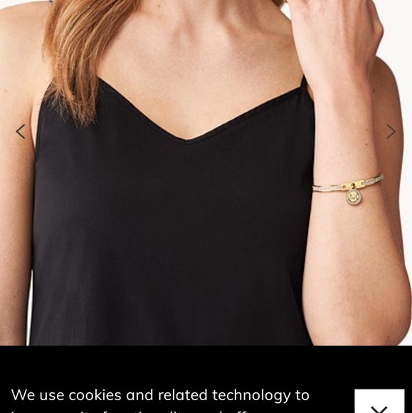 MICHAEL KORS GOLD-TONE PLATED STAINLESS STEEL PAVÉ HINGED BANGLE BRACELET - Picture 6 of 6